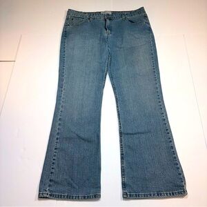 90s Levi’s Low Rise Boot Cut Jeans Women’s Stretch Light Wash Misses 16 Medium